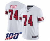 Men's San Francisco 49ers #74 Joe Staley Limited White Rush Vapor Untouchable 100th Season Football Jersey Men's San Francisco 49ers #74 Joe Staley Limited White Rush Vapor Untouchable 100th Season Football Jersey