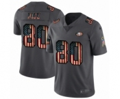 Men's San Francisco 49ers #80 Jerry Rice Limited Black USA Flag 2019 Salute To Service Football Jersey Men's San Francisco 49ers #80 Jerry Rice Limited Black USA Flag 2019 Salute To Service Football Jersey