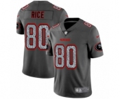 Men's San Francisco 49ers #80 Jerry Rice Limited Gray Static Fashion Limited Football Jersey Men's San Francisco 49ers #80 Jerry Rice Limited Gray Static Fashion Limited Football Jersey