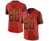 Men's San Francisco 49ers #80 Jerry Rice Limited Red City Edition Football Jersey Men's San Francisco 49ers #80 Jerry Rice Limited Red City Edition Football Jersey
