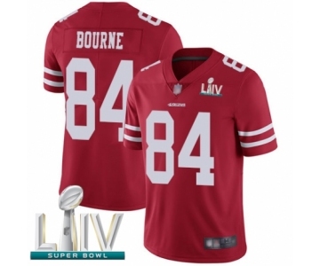 Men's San Francisco 49ers #84 Kendrick Bourne Red Team Color Vapor Untouchable Limited Player Super Bowl LIV Bound Football Jersey