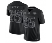 Men's San Francisco 49ers #85 George Kittle Black 2026 F.U.S.E. Salute to Service Limited Stitched Football Jersey Men's San Francisco 49ers #85 George Kittle Black 2026 F.U.S.E. Salute to Service Limited Stitched Football Jersey