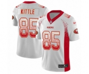 Men's San Francisco 49ers #85 George Kittle Limited White Rush Drift Fashion Football Jersey Men's San Francisco 49ers #85 George Kittle Limited White Rush Drift Fashion Football Jersey