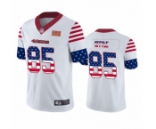 Men's San Francisco 49ers #85 George Kittle White Independence Day Limited Football Jersey Men's San Francisco 49ers #85 George Kittle White Independence Day Limited Football Jersey