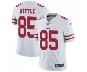 Men's San Francisco 49ers #85 George Kittle White Vapor Untouchable Limited Player Football Jersey Men's San Francisco 49ers #85 George Kittle White Vapor Untouchable Limited Player Football Jersey