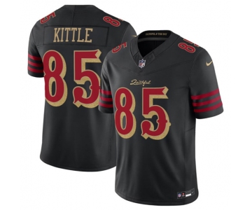 Men's San Francisco 49ers #85 George kittle Black 2025 F.U.S.E. “Rivalries” Vapor Limited Football Stitched Jersey
