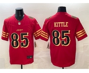Men's San Francisco 49ers #85 George kittle Red Gold 2025 F.U.S.E. “Rivalries” Vapor Limited Football Stitched Jersey Men's San Francisco 49ers #85 George kittle Red Gold 2025 F.U.S.E. “Rivalries” Vapor Limited Football Stitched Jersey