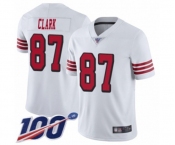 Men's San Francisco 49ers #87 Dwight Clark Limited White Rush Vapor Untouchable 100th Season Football Jersey Men's San Francisco 49ers #87 Dwight Clark Limited White Rush Vapor Untouchable 100th Season Football Jersey