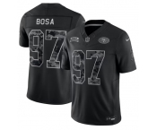 Men's San Francisco 49ers #97 Nick Bosa Black 2026 F.U.S.E. Salute to Service Limited Stitched Football Jersey Men's San Francisco 49ers #97 Nick Bosa Black 2026 F.U.S.E. Salute to Service Limited Stitched Football Jersey