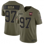 Men's San Francisco 49ers #97 Nick Bosa Olive 2025 Salute to Service Limited Football Stitched Jersey Men's San Francisco 49ers #97 Nick Bosa Olive 2025 Salute to Service Limited Football Stitched Jersey