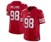 Men's San Francisco 49ers #98 Mykel Williams Red 2025 Draft F.U.S.E. Vapor Untouchable Limited Football Stitched Jersey