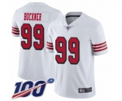 Men's San Francisco 49ers #99 DeForest Buckner Limited White Rush Vapor Untouchable 100th Season Football Jersey Men's San Francisco 49ers #99 DeForest Buckner Limited White Rush Vapor Untouchable 100th Season Football Jersey