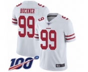 Men's San Francisco 49ers #99 DeForest Buckner White Vapor Untouchable Limited Player 100th Season Football Jersey Men's San Francisco 49ers #99 DeForest Buckner White Vapor Untouchable Limited Player 100th Season Football Jersey