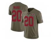 Nike San Francisco 49ers #20 Jimmie Ward Olive Men Stitched NFL Limited 2017 Salute to Service Jersey Nike San Francisco 49ers #20 Jimmie Ward Olive Men Stitched NFL Limited 2017 Salute to Service Jersey