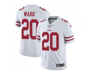 Nike San Francisco 49ers #20 Jimmie Ward White Men Stitched NFL Vapor Untouchable Limited Jersey