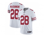 Nike San Francisco 49ers #28 Jerick McKinnon White Men Stitched NFL Vapor Untouchable Limited Jersey Nike San Francisco 49ers #28 Jerick McKinnon White Men Stitched NFL Vapor Untouchable Limited Jersey
