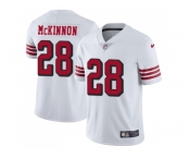 Nike San Francisco 49ers #28 Jerick McKinnon White Rush Men Stitched NFL Vapor Untouchable Limited Jersey Nike San Francisco 49ers #28 Jerick McKinnon White Rush Men Stitched NFL Vapor Untouchable Limited Jersey