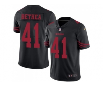 Nike San Francisco 49ers #41 Antoine Bethea Black Men's Stitched NFL Limited Rush Jersey