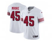 Nike San Francisco 49ers #45 Tarvarius Moore White Rush Men Stitched NFL Vapor Untouchable Limited Jersey Nike San Francisco 49ers #45 Tarvarius Moore White Rush Men Stitched NFL Vapor Untouchable Limited Jersey