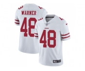 Nike San Francisco 49ers #48 Fred Warner White Men Stitched NFL Vapor Untouchable Limited Jersey Nike San Francisco 49ers #48 Fred Warner White Men Stitched NFL Vapor Untouchable Limited Jersey