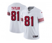 Nike San Francisco 49ers #81 Trent Taylor White Rush Men Stitched NFL Vapor Untouchable Limited Jersey Nike San Francisco 49ers #81 Trent Taylor White Rush Men Stitched NFL Vapor Untouchable Limited Jersey