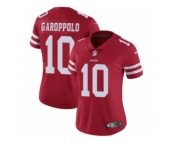 Women Nike San Francisco 49ers #10 Jimmy Garoppolo Red Team Color Vapor Untouchable Limited Player NFL Jersey Women Nike San Francisco 49ers #10 Jimmy Garoppolo Red Team Color Vapor Untouchable Limited Player NFL Jersey