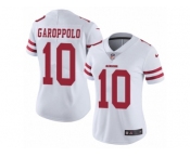 Women Nike San Francisco 49ers #10 Jimmy Garoppolo White Vapor Untouchable Limited Player NFL Jersey Women Nike San Francisco 49ers #10 Jimmy Garoppolo White Vapor Untouchable Limited Player NFL Jersey