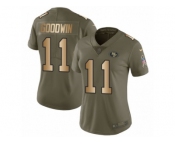 Women Nike San Francisco 49ers #11 Marquise Goodwin Limited Olive Gold 2017 Salute to Service NFL Jersey Women Nike San Francisco 49ers #11 Marquise Goodwin Limited Olive Gold 2017 Salute to Service NFL Jersey