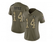 Women Nike San Francisco 49ers #14 Y.A. Tittle Limited Olive Camo 2017 Salute to Service NFL Jersey Women Nike San Francisco 49ers #14 Y.A. Tittle Limited Olive Camo 2017 Salute to Service NFL Jersey