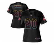 Women Nike San Francisco 49ers #20 Jimmie Ward Black NFL Fashion Game Jersey Women Nike San Francisco 49ers #20 Jimmie Ward Black NFL Fashion Game Jersey