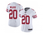 Women Nike San Francisco 49ers #20 Jimmie Ward White Stitched NFL Vapor Untouchable Limited Jersey Women Nike San Francisco 49ers #20 Jimmie Ward White Stitched NFL Vapor Untouchable Limited Jersey