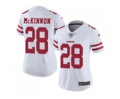 Women Nike San Francisco 49ers #28 Jerick McKinnon White Stitched NFL Vapor Untouchable Limited Jersey Women Nike San Francisco 49ers #28 Jerick McKinnon White Stitched NFL Vapor Untouchable Limited Jersey