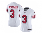 Women Nike San Francisco 49ers #3 C.J. Beathard White Rush Stitched NFL Vapor Untouchable Limited Jersey Women Nike San Francisco 49ers #3 C.J. Beathard White Rush Stitched NFL Vapor Untouchable Limited Jersey
