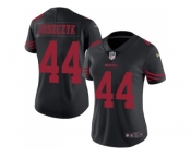 Women Nike San Francisco 49ers #44 Kyle Juszczyk Black Stitched NFL Limited Rush Jersey Women Nike San Francisco 49ers #44 Kyle Juszczyk Black Stitched NFL Limited Rush Jersey