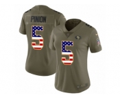 Women Nike San Francisco 49ers #5 Bradley Pinion Limited Olive USA Flag 2017 Salute to Service NFL Jersey Women Nike San Francisco 49ers #5 Bradley Pinion Limited Olive USA Flag 2017 Salute to Service NFL Jersey