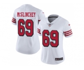Women Nike San Francisco 49ers #69 Mike McGlinchey White Rush Stitched NFL Vapor Untouchable Limited Jersey Women Nike San Francisco 49ers #69 Mike McGlinchey White Rush Stitched NFL Vapor Untouchable Limited Jersey