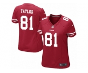 Women Nike San Francisco 49ers #81 Trent Taylor Game Red Team Color NFL Jersey Women Nike San Francisco 49ers #81 Trent Taylor Game Red Team Color NFL Jersey