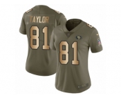 Women Nike San Francisco 49ers #81 Trent Taylor Limited Olive Gold 2017 Salute to Service NFL Jersey Women Nike San Francisco 49ers #81 Trent Taylor Limited Olive Gold 2017 Salute to Service NFL Jersey