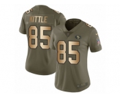 Women Nike San Francisco 49ers #85 George Kittle Limited Olive Gold 2017 Salute to Service NFL Jersey Women Nike San Francisco 49ers #85 George Kittle Limited Olive Gold 2017 Salute to Service NFL Jersey