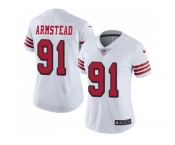 Women Nike San Francisco 49ers #91 Arik Armstead White Rush Stitched NFL Vapor Untouchable Limited Jersey Women Nike San Francisco 49ers #91 Arik Armstead White Rush Stitched NFL Vapor Untouchable Limited Jersey