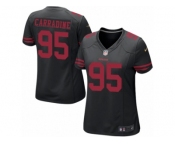 Women Nike San Francisco 49ers #95 Tank Carradine Game Black NFL Jersey Women Nike San Francisco 49ers #95 Tank Carradine Game Black NFL Jersey