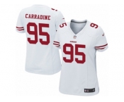 Women Nike San Francisco 49ers #95 Tank Carradine Game White NFL Jersey Women Nike San Francisco 49ers #95 Tank Carradine Game White NFL Jersey