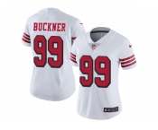 Women Nike San Francisco 49ers #99 DeForest Buckner White Rush Stitched NFL Vapor Untouchable Limited Jersey Women Nike San Francisco 49ers #99 DeForest Buckner White Rush Stitched NFL Vapor Untouchable Limited Jersey