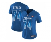 Women Nike San Francisco 49ers#74 Joe Staley Royal Stitched NFL Limited NFC 2018 Pro Bowl Jersey Women Nike San Francisco 49ers#74 Joe Staley Royal Stitched NFL Limited NFC 2018 Pro Bowl Jersey