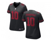 Women San Francisco 49ers #10 Jimmy Garoppolo Nike Black Game Jersey Women San Francisco 49ers #10 Jimmy Garoppolo Nike Black Game Jersey
