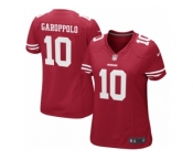 Women San Francisco 49ers #10 Jimmy Garoppolo Nike Scarlet Game Jersey Women San Francisco 49ers #10 Jimmy Garoppolo Nike Scarlet Game Jersey