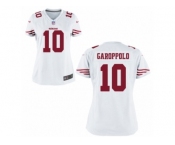 Women San Francisco 49ers #10 Jimmy Garoppolo Nike White Game Jersey Women San Francisco 49ers #10 Jimmy Garoppolo Nike White Game Jersey