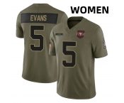 Women San Francisco 49ers #5 Mike Evans Black F.U.S.E. 2025 Salute to Service Stitched Football Jersey Women San Francisco 49ers #5 Mike Evans Black F.U.S.E. 2025 Salute to Service Stitched Football Jersey