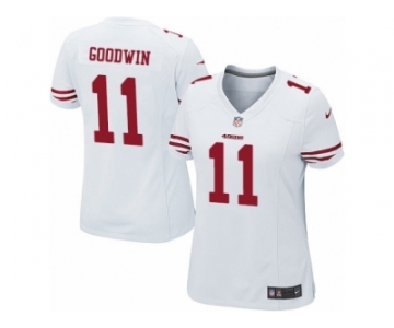 Women's Nike San Francisco 49ers #11 Marquise Goodwin Limited White NFL Jersey