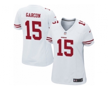 Women's Nike San Francisco 49ers #15 Pierre Garcon Game White NFL Jersey